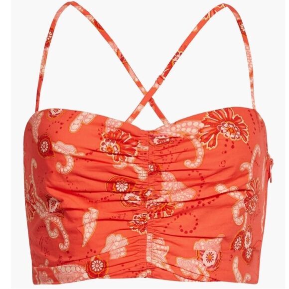 A.L.C. Arit Floral Cotton Crop Top NWT $297 - Picture 6 of 7